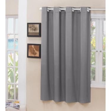 Imagem de Cortina Blackout Tecido Cinza 1,40X1,50 Janela Porta