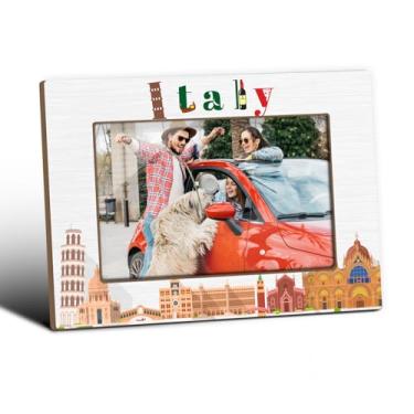 Imagem de ZEDEV Molduras italianas, lembranças da Itália, molduras de mesa para presentes de lua de mel para casais, presentes italianos para mulheres, suprimentos decorativos de mesa para sala de estar