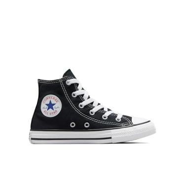 Imagem de Converse Tênis masculino Chuck Taylor All Star Core Hi (criança pequena), Preto, 10.5 Little Kid