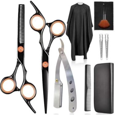 Imagem de Kit Profissional De Cabeleireiro Tesoura 6 Polegadas Aço Inoxidável Ferramentas de Estilo