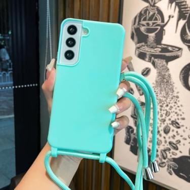 Imagem de Capa tipo cordão para Samsung Galaxy A55 A35 A15 A25 A05s A52 A53 A13 A14 A54 A34 A24 A51 A71 A23 A33 A73 A32 A12 A72 A22 A21s (para Samsung A23/verde claro)