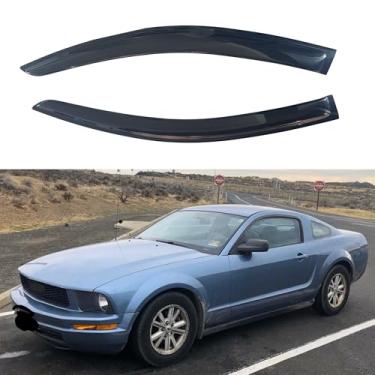 Imagem de Viseira de janela IG compatível com Ford Mustang 2005-2009, defletor de ventilação lateral com fita adesiva, 2005 2006 2007 2008 2009