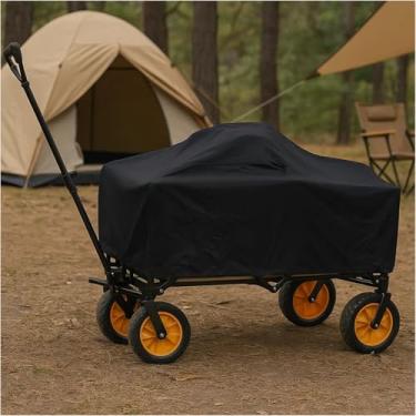 Imagem de Capa completa de vagão utilitário – Capa de vagão dobrável à prova d'água para trailers de acampamento totalmente carregados – serve para 139,7 cm C x 119,4 cm L x 40,6 cm A