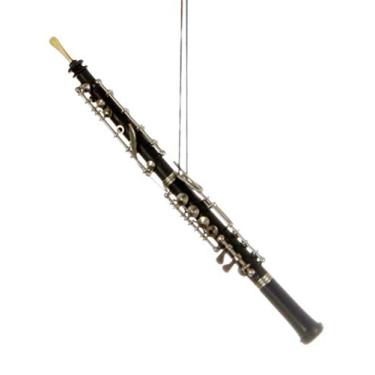 Imagem de Broadway Gifts Ornamento musical Oboé musical preto
