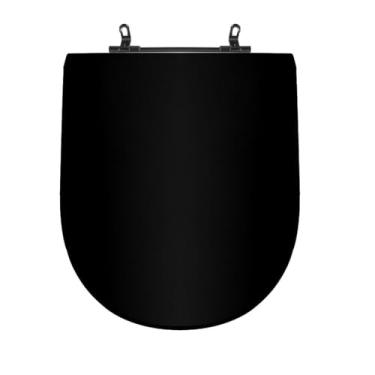 Imagem de Assento Sanitário Poliéster Para Louça Link/Carrara/Belle Époque (Deca) Aço Sedile Ébano