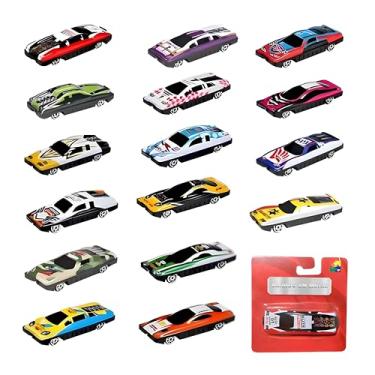 Imagem de Kit Com 6 Carrinhos Cores Sortidas em Metal, Brinquedo Infantil Criativo, Colecionável de Corrida, Brinquedo Esportivo Para Crianças