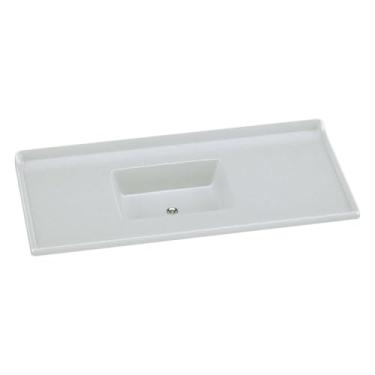 Imagem de Pia de Cozinha Mármore Sintético 120x55cm Multimóveis Cr20479 Off White