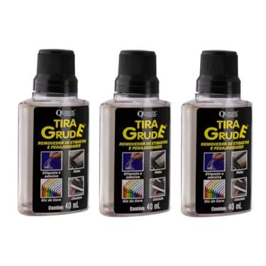Imagem de Quimatic Tapmatic Limpador Tira Grude, Kit com 3 Unidades de 40ml, Fórmula Cítrica, Líquido em Blíster, para Remoção de Adesivos e Resíduos