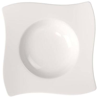 Imagem de Prato para Sopa de 24 cm, Elegância e Praticidade em Sua Mesa com Formato Quadrado e Material de Porcelana Premium, Villeroy Boch, Branco