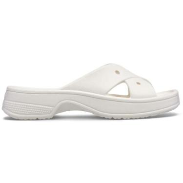 Imagem de Sandália Crocs Classic W Cross Strap Slide Chalk, Chalk, 38