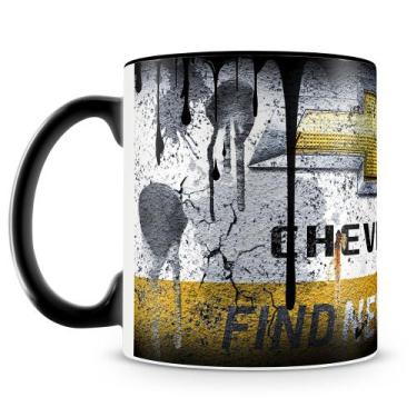 Imagem de Caneca de Cerâmica Estampa Lata de Óleo Chevrolet - 325ml - Amo Caneca