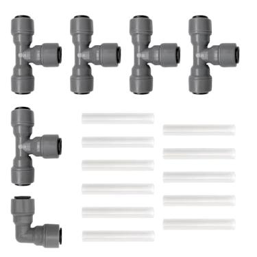 Imagem de Kits De Placa Fixa De 6 Cabeças Incluem Conector Rápido De Cotovelo De Plástico E Acessório Para Fabricação De Cerveja Em Tubo De PP