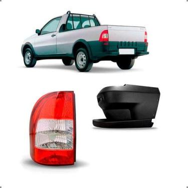 Imagem de Kit polaina traseira fiat strada 2006 a 2008 com lanterna esquerdo - S