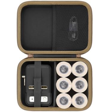 Imagem de Baval Capa para impressora de etiquetas compatível com NIIMBOT B21/B1 Label Maker Impressora térmica de etiquetas e papel de etiqueta de 5 cm (caixa preta)