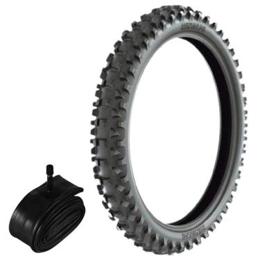 Imagem de Kit Pneu Dt 180 Ktm Klx  80/100-21 51m Rs47 Rinaldi + Camara