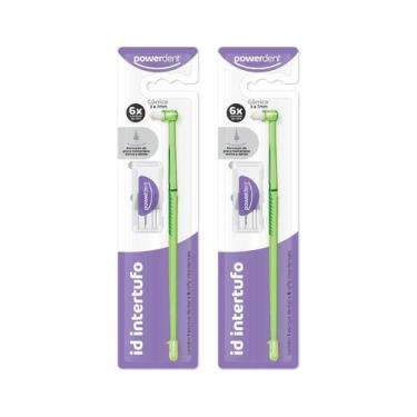 Imagem de Kit 2 Escova de Dentes Interdental Cônica 3 a 7mm Powerdent  Higiene B