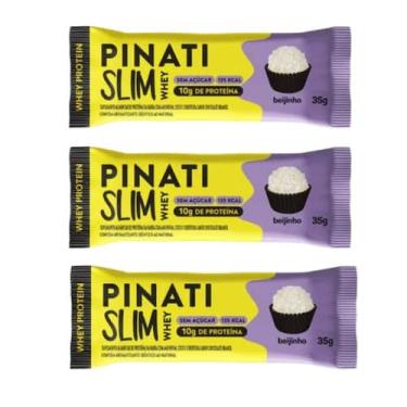 Imagem de Kit 3 Barra Slim Whey Protein 10 G Beijinho Pinati