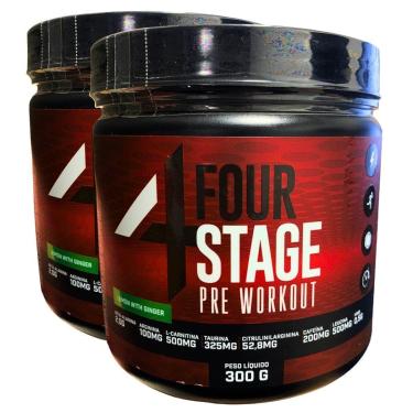 Imagem de Kit 2 Pré-Treino Academia Suplemento Pré Workout Limão 300g-Unissex