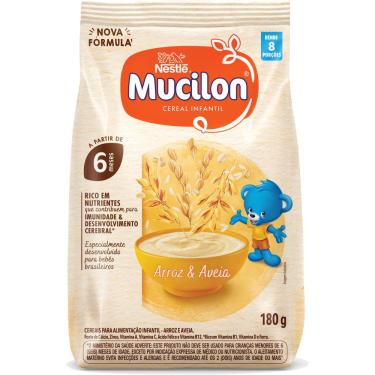 Imagem de Cereal Infantil Mucilon Arroz e Aveia 180g