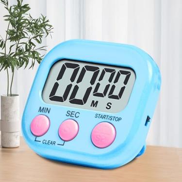 Imagem de Temporizador visual azul – Temporizador digital infantil para sala de aula do jardim de infância, material escolar em casa, culinária e rotinas diárias