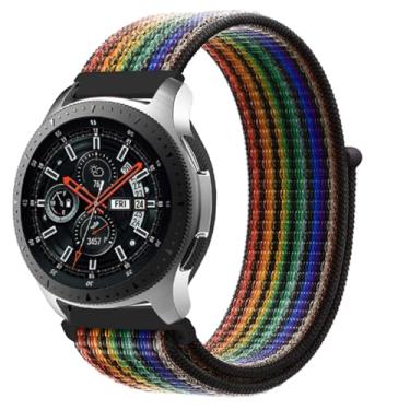 Imagem de Pulseira de nylon de 22 mm para Samsung Galaxy Watch 3 de 45 mm/Galaxy Watch de 46 mm/Gear S3 Frontier/Classic, pulseira de substituição esportiva de liberação rápida para Garmin Venu 3/Venu 2