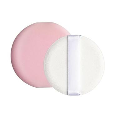 Imagem de Refil de almofada rosa - Esponjas redondas supermacias para base, pó, líquido e creme