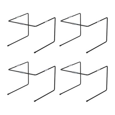 Imagem de YWJLQH 4x Elevadores de bandeja de pizza de mesa com arame de ferro para casamento