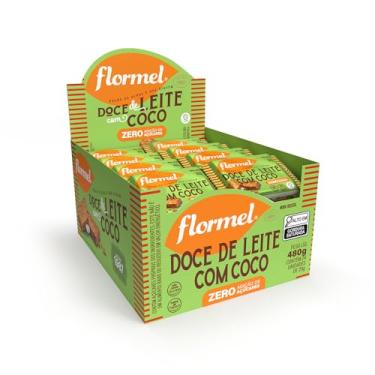Imagem de Doce de Leite com Coco FLORMEL Zero Açúcar- Caixa com 24 Unidades