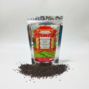 Imagem de Chá Vermelho Gourmet Oolong Pu-erh, Camellia sinensis, Folhas Selecionadas, Origem Yunnan China, Sabor Terroso e Adocicado