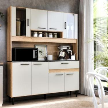 Imagem de Armário De Cozinha Coral Completo Com 8 Portas E 1 Gaveta - Maxi Do Br