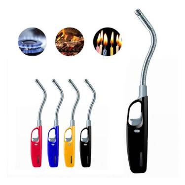 Imagem de Isqueiro Acendedor de Forno Fogão Churrasqueira Carvão Fondue Eletrôni