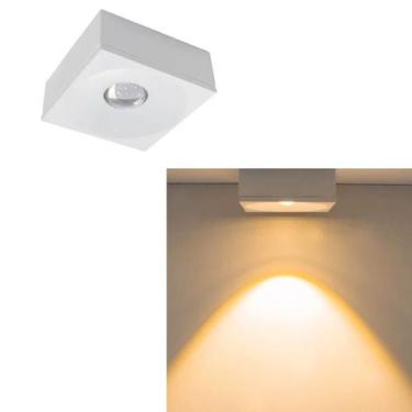 Imagem de Spot Sobrepor Led 3w 3000k Branco Quente Teto Parede e Pergolado 127v 