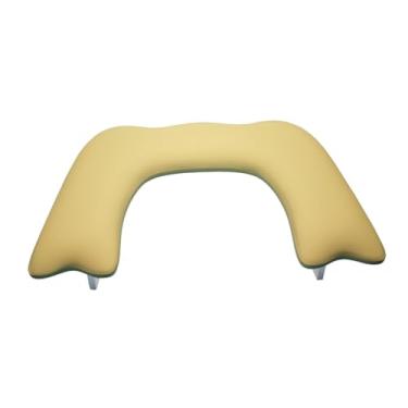 Imagem de Kokiya Apoio para braço de unha, equipamento para manicure, acessórios para arte em unhas, tapete para mesa de manicure, travesseiro confortável para, Amarelo
