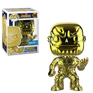 Imagem de Avengers Funko POP Marvel: Infinity War - Thanos - Yellow Chrome - Walmart Exclusive