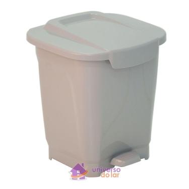 Imagem de Lixeira Tramontina T-force 15 L Cinza Tramontina