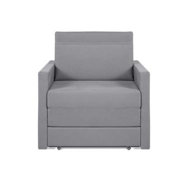 Imagem de Sofá Cama Castor Solteiro Salerno Max Suede Cinza