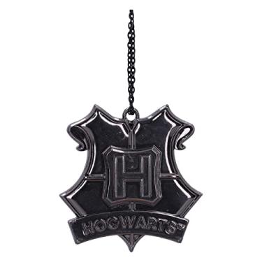 Imagem de Nemesis Now Enfeite de pendurar Harry Potter Hogwarts Crest (prata) 6 cm, resina, mercadoria Harry Potter oficialmente licenciada, requer um local resistente para pendurar, fundido na melhor resina