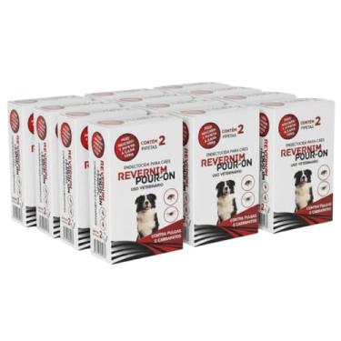 Imagem de 24 Pipetas Antipulgas e Carrapatos Pour-On para Pets até 10 kg Revernim fipronil