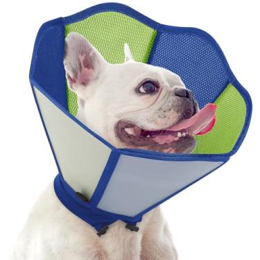Imagem de SUNFURA Cone para cães - Cone macio para que os cães parem de lamber, coleira eletrônica para animais de estimação alternativa após a cirurgia, coleira de recuperação de animais de estimação ajustável