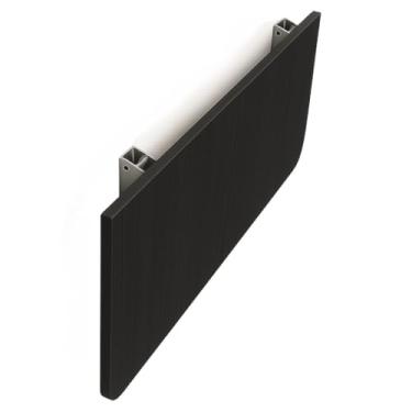 Imagem de Mesa Dobravel Retratil De Parede Suspensa Borda Redonda 90Cm 100Cm 120Cm Para Banheiro Quarto Sala Cozinha(120cm Preto)