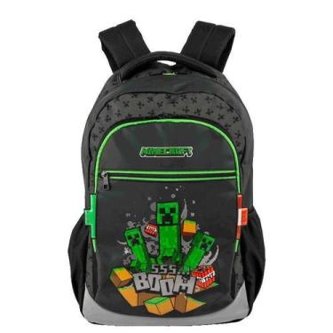 Imagem de Mochila Grande 2 Compartimentos Minecraft - Sestini