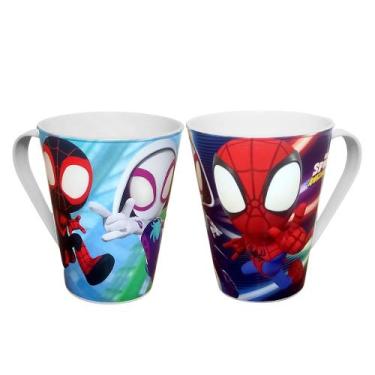 Imagem de Kit 2 Xícaras Spider-Man Aranha Lembrancinha Festa Infantil - Plasútil