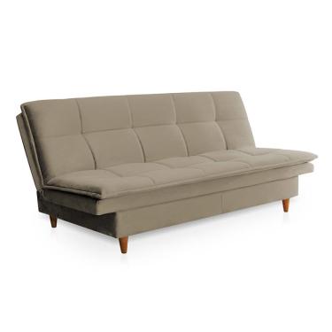Imagem de Sofá-Cama Casal 3 Lugares Mirage Veludo Castanho