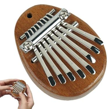 Imagem de Shakven Piano de dedo portátil, de 8 teclas | Piano portátil de com dedo | Piano musical de bolso para iniciantes, piano de dedo de maciça para crianças, adultos, todas as idades