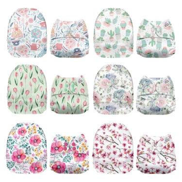 Imagem de Mama Koala 1.0 Fraldas de pano para bebês, pacote com 6 apenas capas de bolso (sem inserções) - Fraldas de bolso laváveis e reutilizáveis de tamanho único para recém-nascidos e crianças pequenas