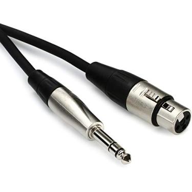 Imagem de Hosa Cabo de interconexão balanceada TRS Pro HXS-005 REAN XLR3F para 6,35 mm