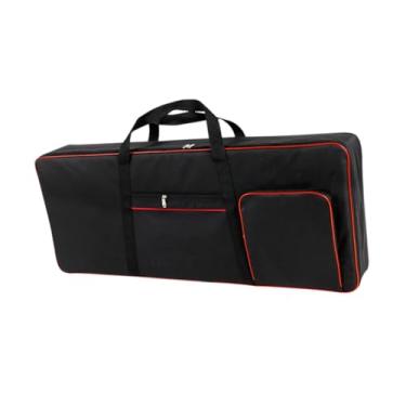 Imagem de Esquirla 61 Caixa de teclado de chave 40.16 "x16.54" x1.97 "Oxford Ploth Anti Shock Sched Tecld Tecld Saco, Preto