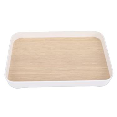 Imagem de Atyhao Bandeja de Vaidade, Bandeja Decorativa Minimalista Moderna para Relógios de Chaves de Perfume de Maquiagem, Com Plástico Premium e Material Mdf, 24x15x4.7cm (quadrado)