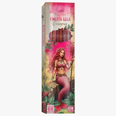 Imagem de Incenso Vila Zen Linha Encanto das Águas Pimenta Rosa caixa com 8 varetas – Coragem