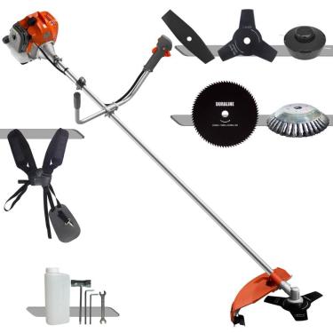 Imagem de Roçadeira Tekna RL430ACN-TK À Gasolina 2T 43cc 1,7HP Completa Com Carretel de Nylon + Faca 2 Pontas + Faca 3 Pontas + Faca 80 Dentes + Escova de Aço